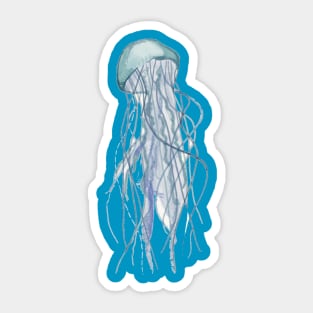 Watercolor sea jellyfish Sticker